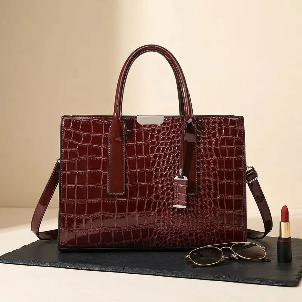 Sac à main bandoulière crocodile vintage noble - Vittoria