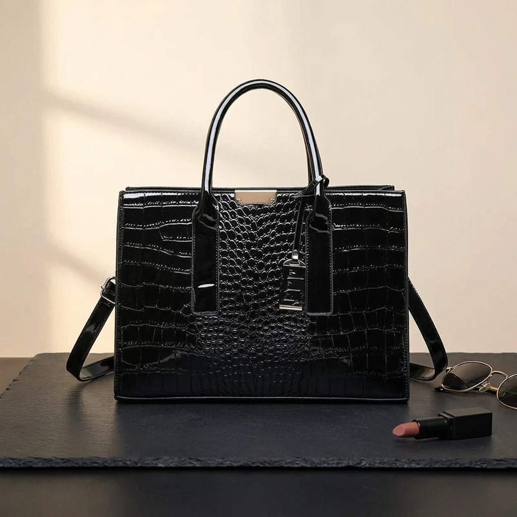 Sac à main bandoulière crocodile vintage noble - Vittoria