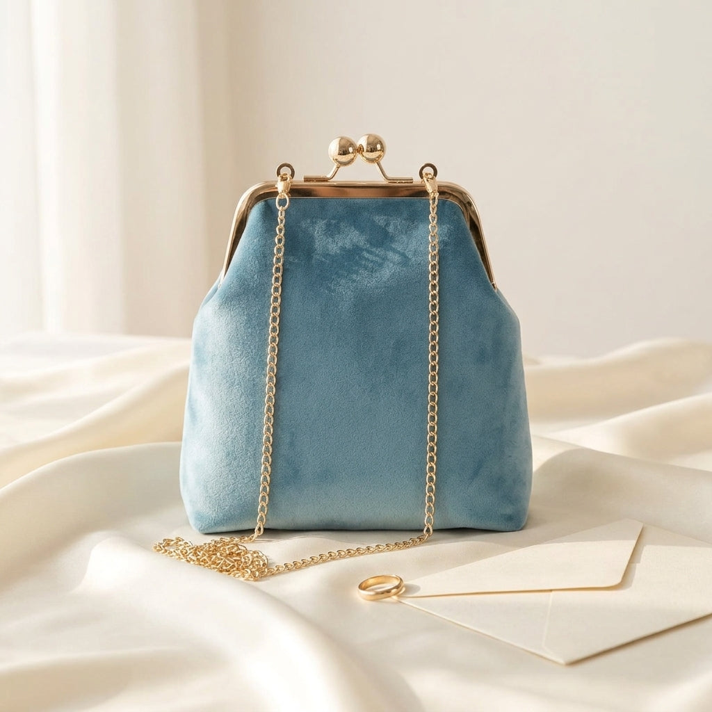 Sac à main bandoulière en velours rétro délicat - Ottilia