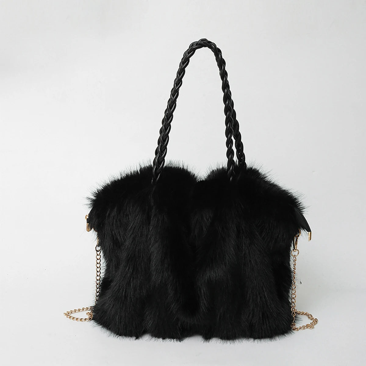 Sac fourre-tout en peluche noble - Luna - Maison Elvira