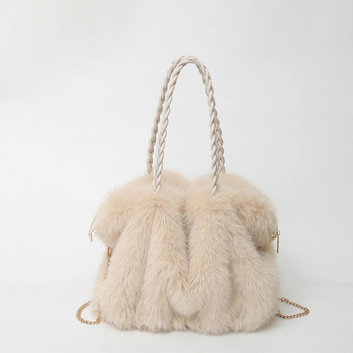 Sac fourre-tout en peluche noble - Luna - Maison Elvira