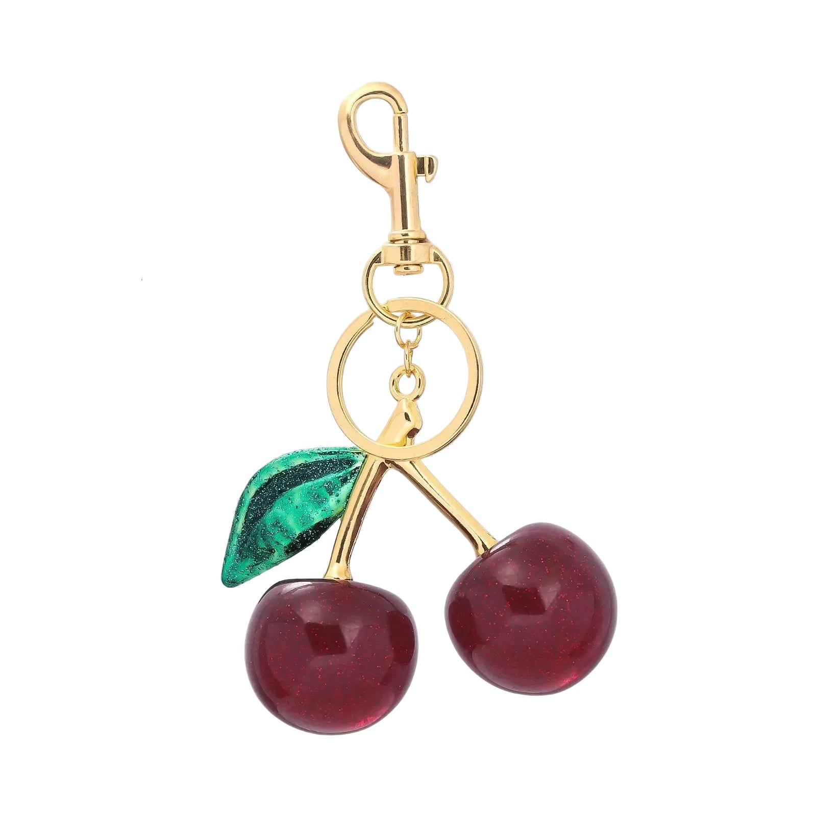 Accessoire pour sac à main - Pendentif cerise en résine