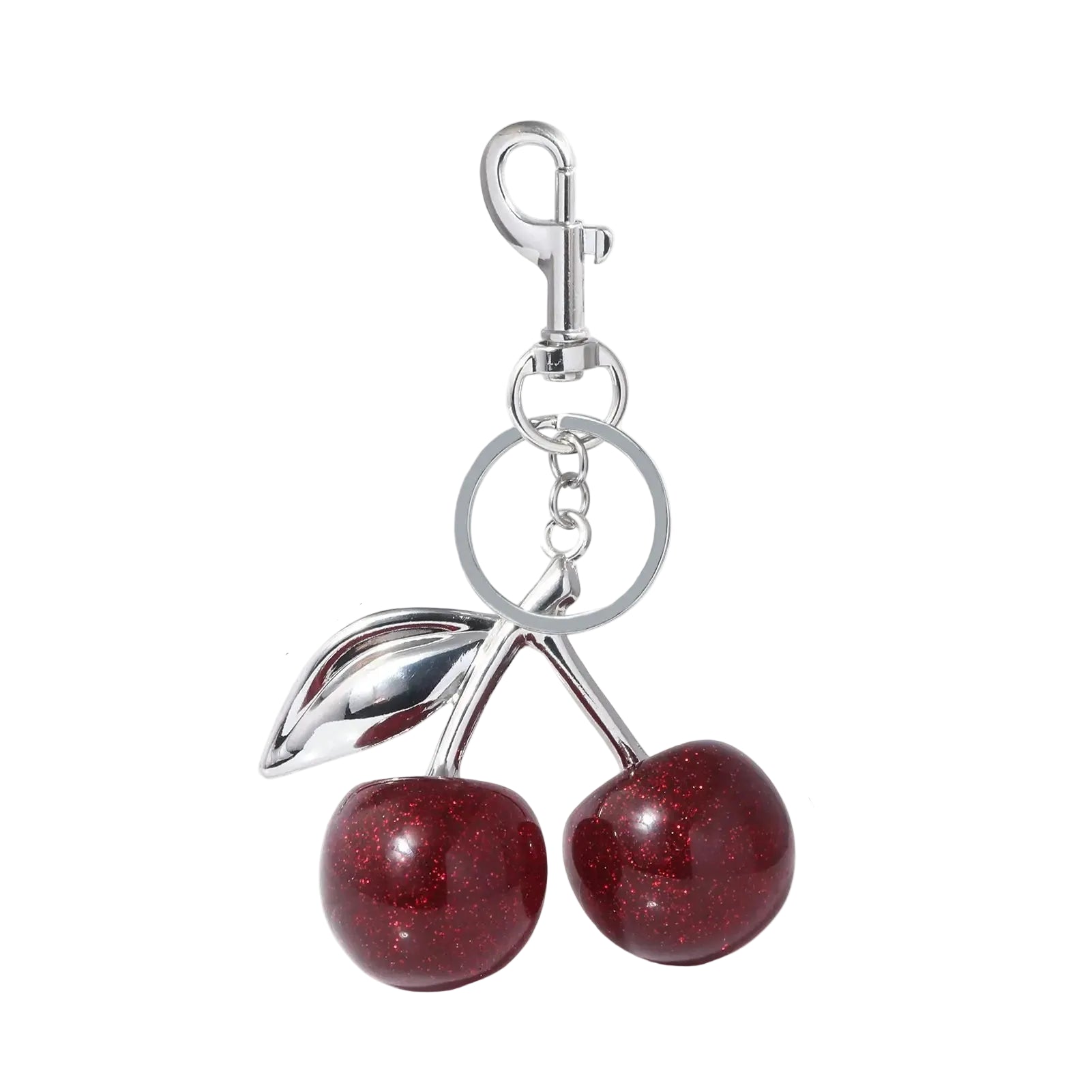 Accessoire pour sac à main - Pendentif cerise en résine