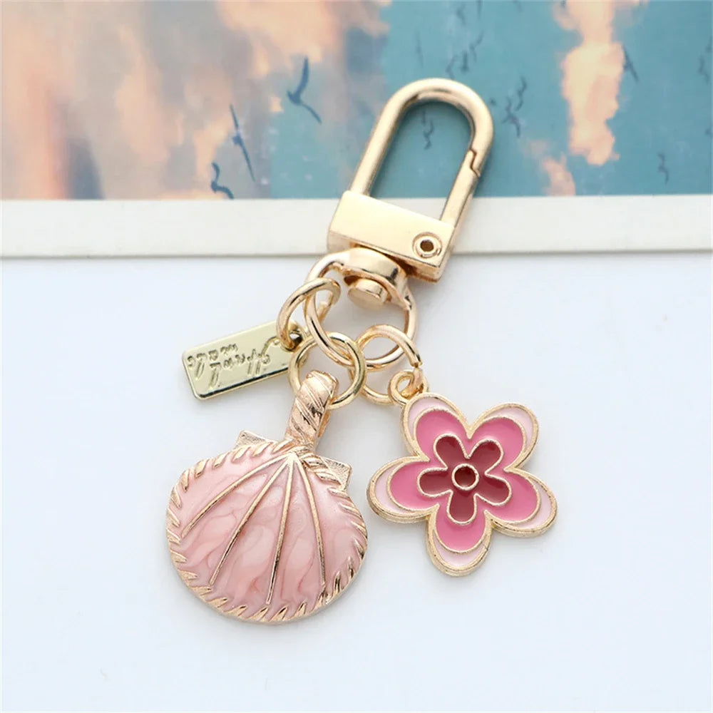 Accessoire pour sac à main - Pendentif fleur de cerisier en émail