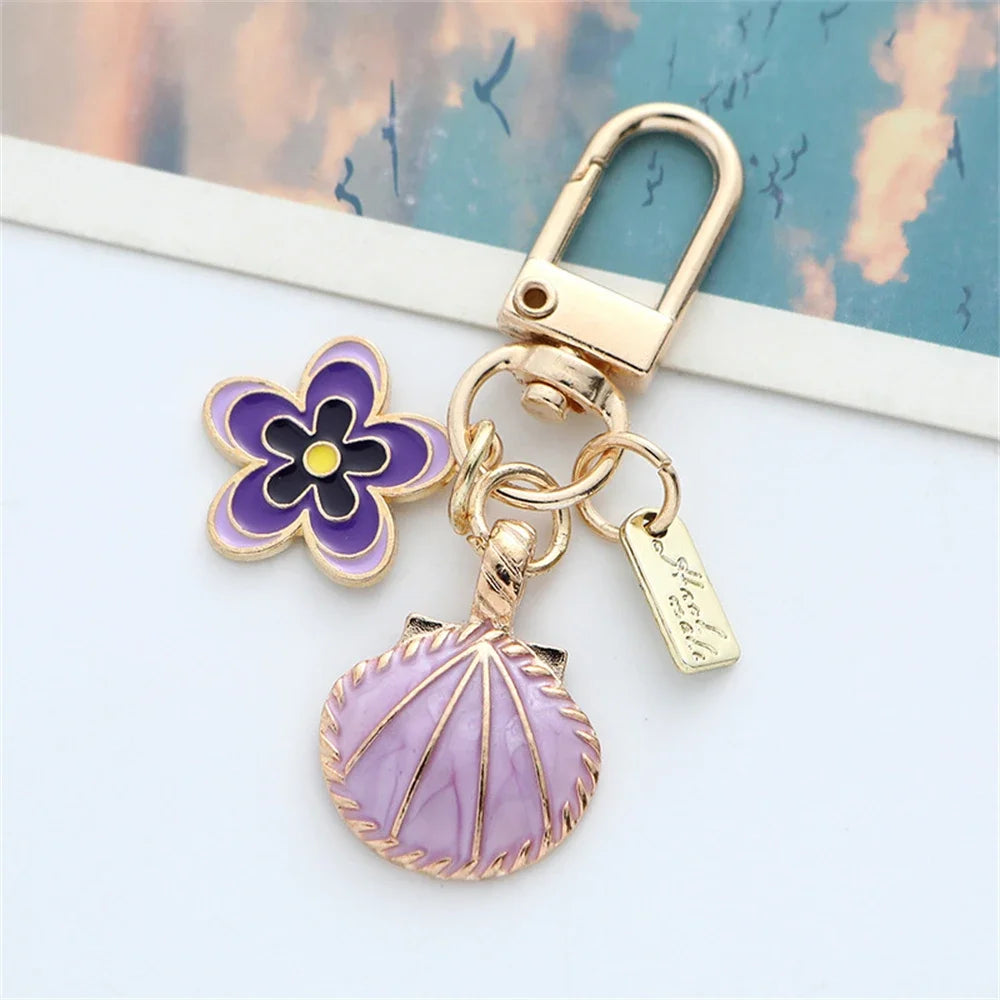 Accessoire pour sac à main - Pendentif fleur de cerisier en émail
