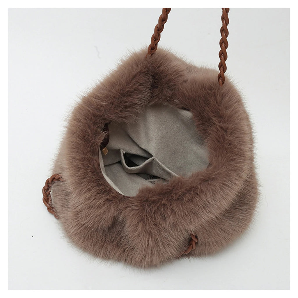 Sac fourre-tout en peluche noble - Luna - Maison Elvira