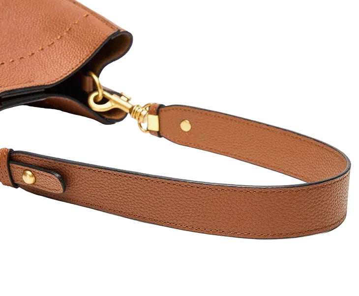 Sac à main bandoulière cuir de vache véritable seau authentique - Rosa - Maison Elvira