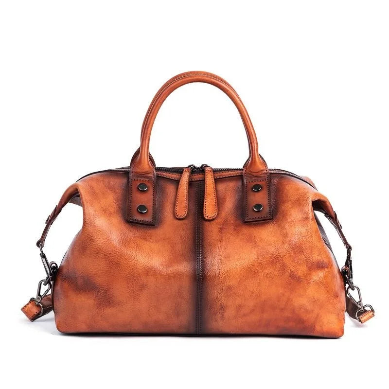 Sac à main bandoulière en cuir véritable western - Rosalba - Maison Elvira