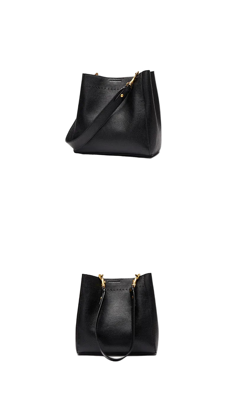 Sac à main bandoulière cuir de vache véritable seau authentique - Rosa - Maison Elvira