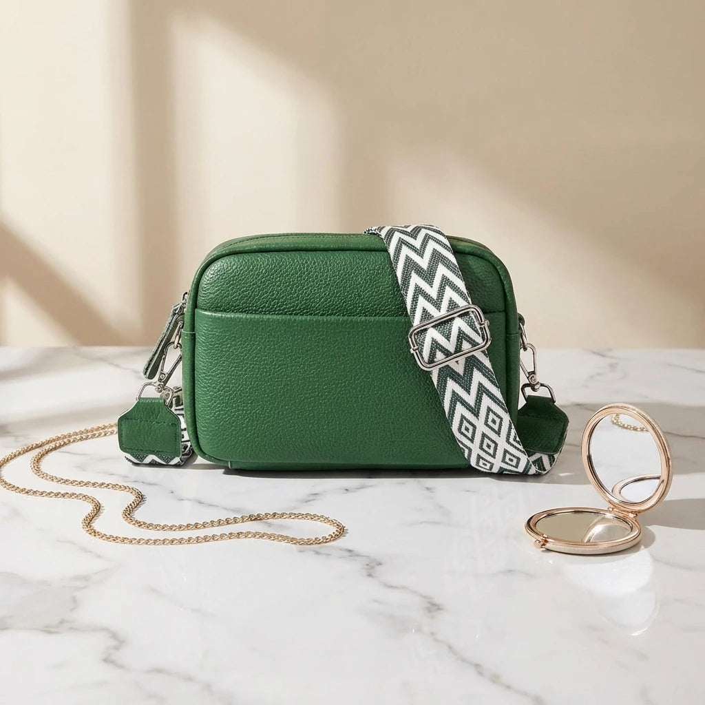 Petit sac bandoulière en cuir essentiel - Prisca