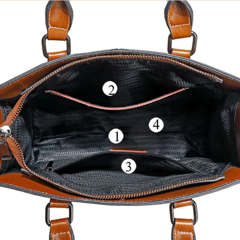 Sac à main bandoulière en cuir véritable essentiel - Tecla - Maison Elvira