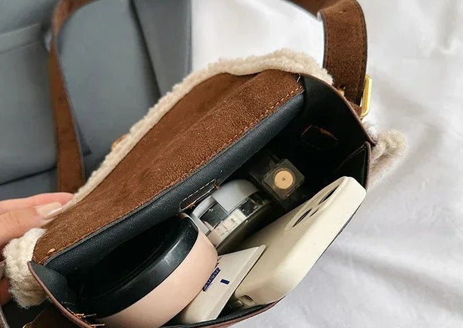 Sac à main en peluche délicat - Livia - Maison Elvira