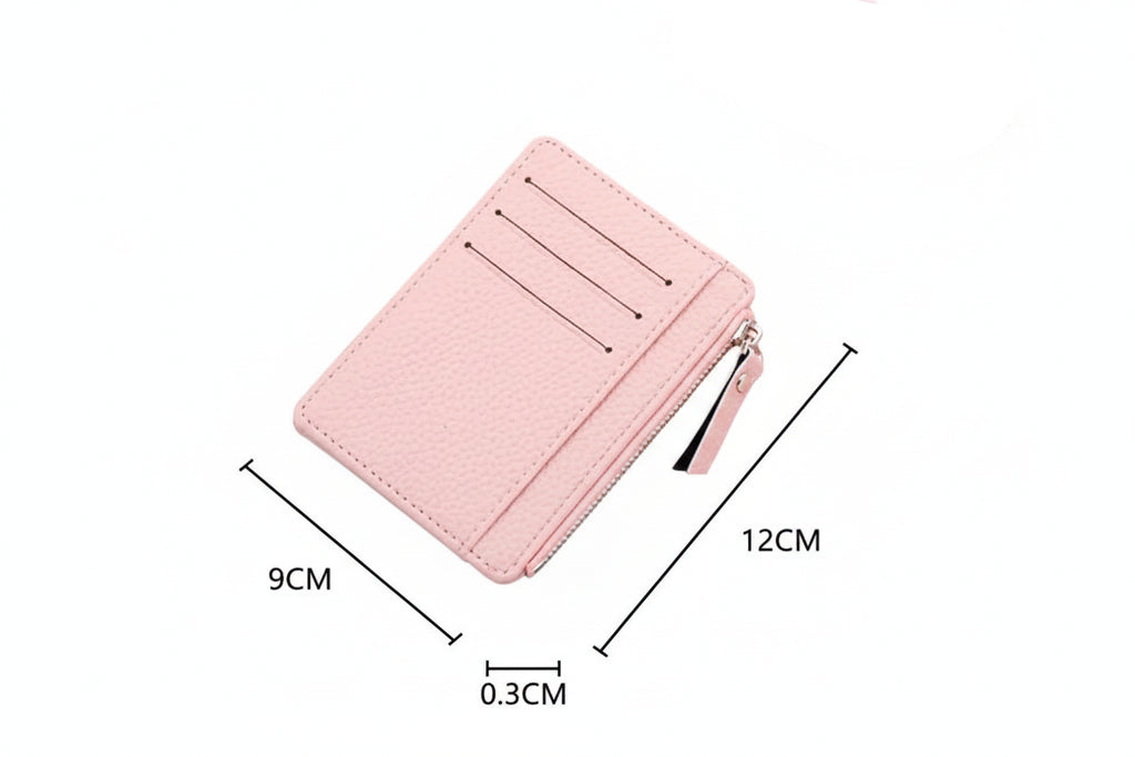 Porte-cartes Iris - Cuir zippé