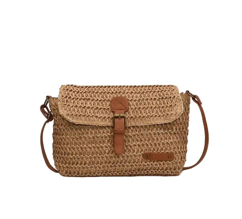 Sac à main bandoulière en paille élégant - Lavinia - Maison Elvira