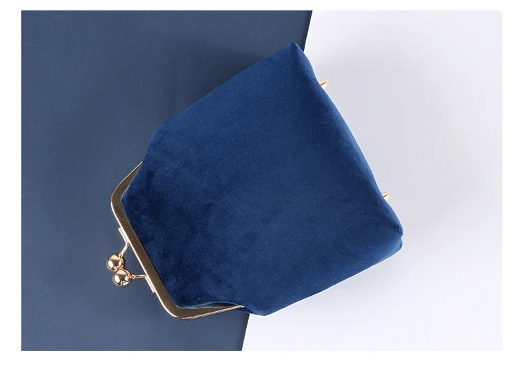 Sac à main bandoulière en velours rétro délicat - Ottilia - Maison Elvira