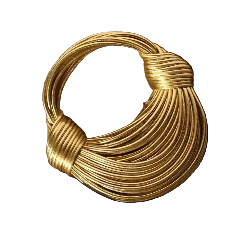 Sac à main bandoulière hobo tissé argent chic - Irena - Maison Elvira