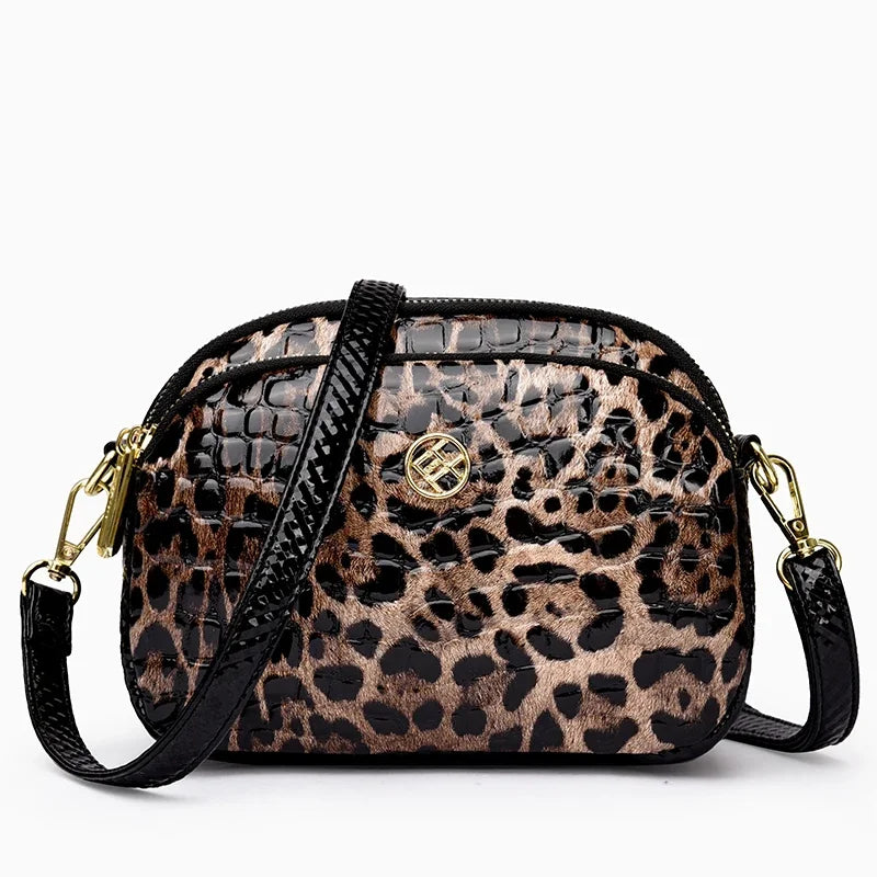 Sac à main bandoulière léopard - Ginevra - Maison Elvira