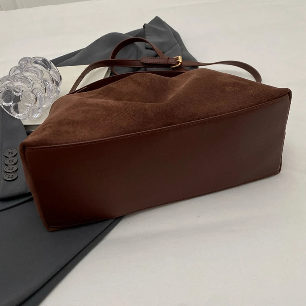 Sac à main bandoulière en daim souple - Gaia - Maison Elvira