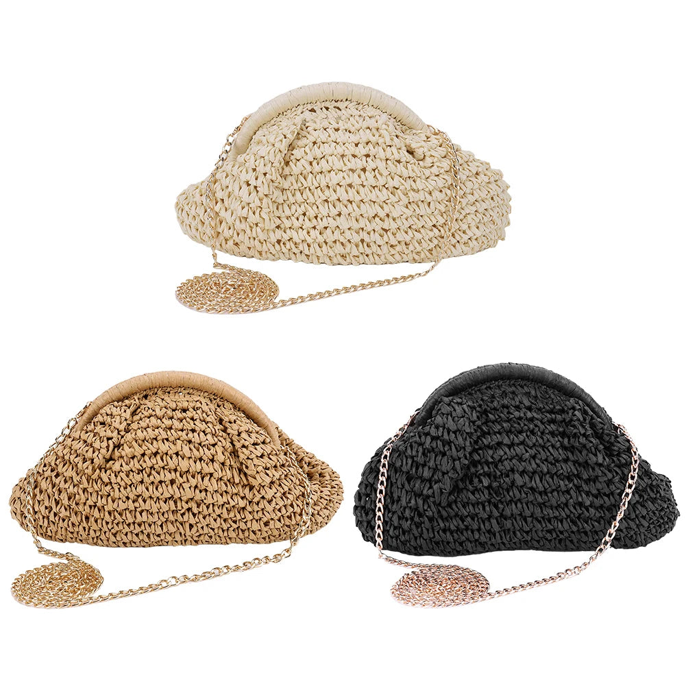 Sac à main bandoulière en paille naturel - Margherita - Maison Elvira