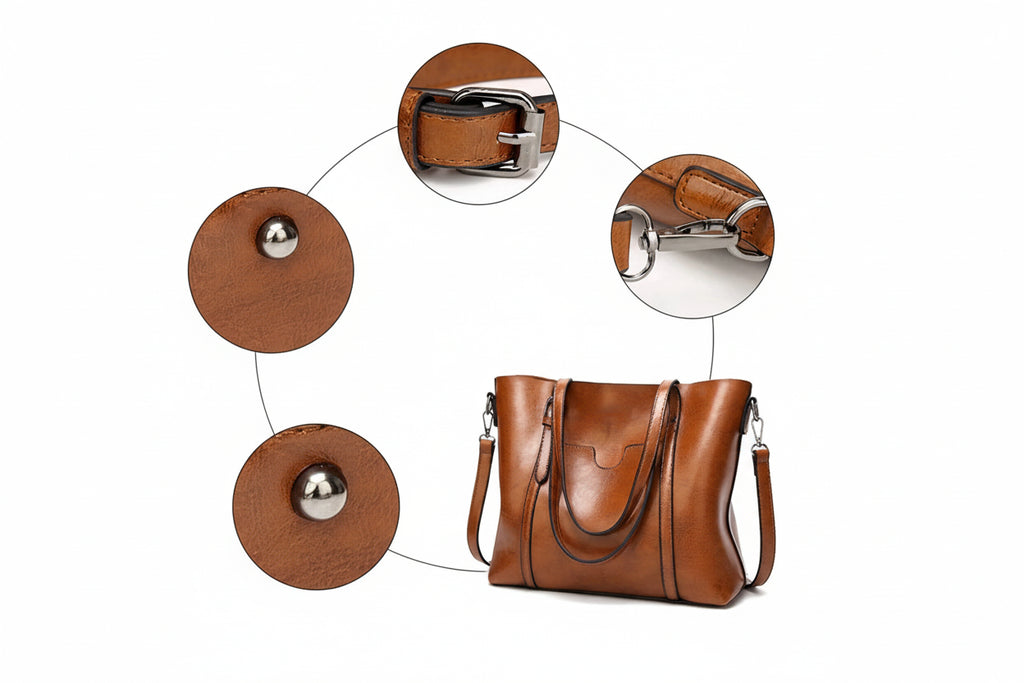 Sac à main bandoulière ciré - Annalisa - Maison Elvira