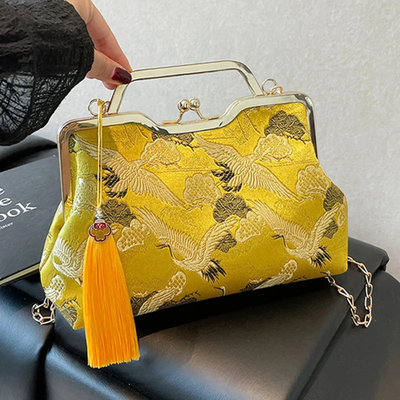 Sac à main bandoulière vintage brodé - Maddalena - Maison Elvira