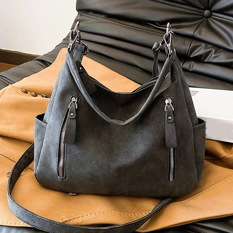 Sac à main bandoulière rétro en cuir souple - Teodora - Maison Elvira