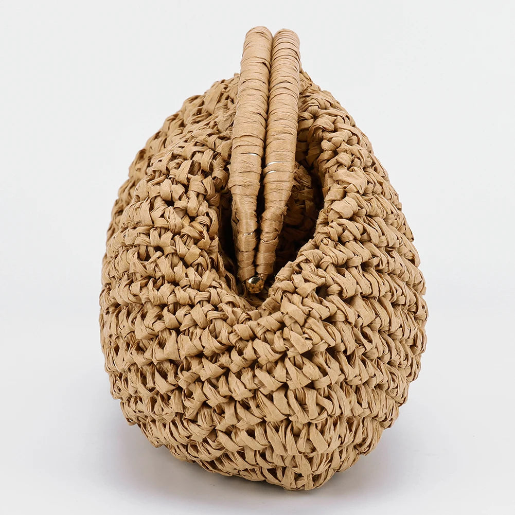 Sac à main bandoulière en paille naturel - Margherita - Maison Elvira