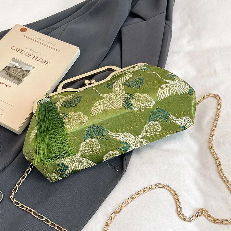 Sac à main bandoulière vintage brodé - Maddalena - Maison Elvira