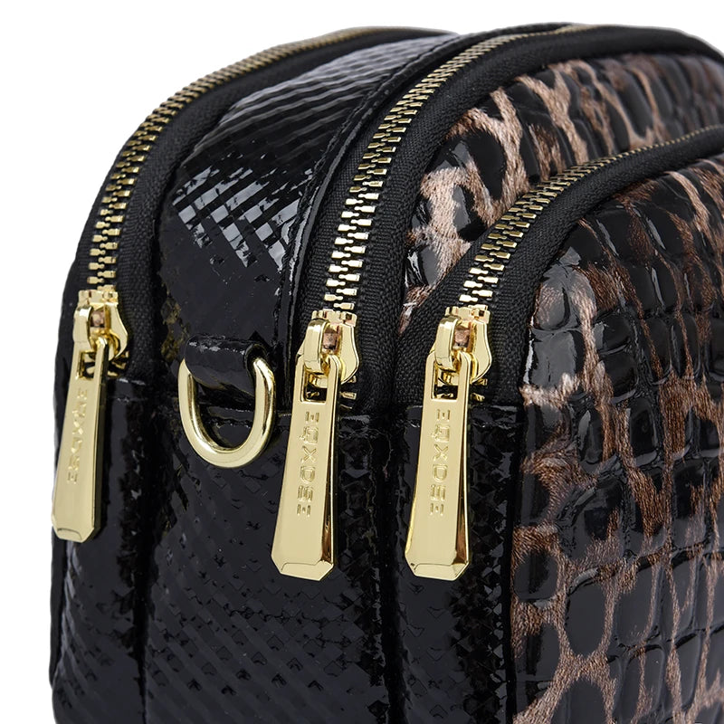 Sac à main bandoulière léopard - Ginevra - Maison Elvira