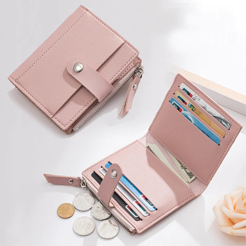 Portefeuille Mila - Mini cuir zippé