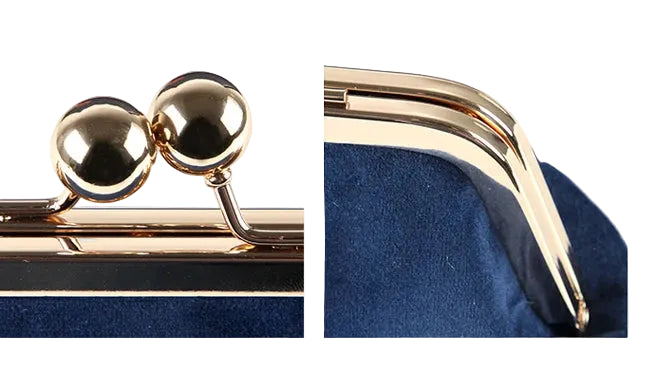 Sac à main bandoulière en velours rétro délicat - Ottilia - Maison Elvira