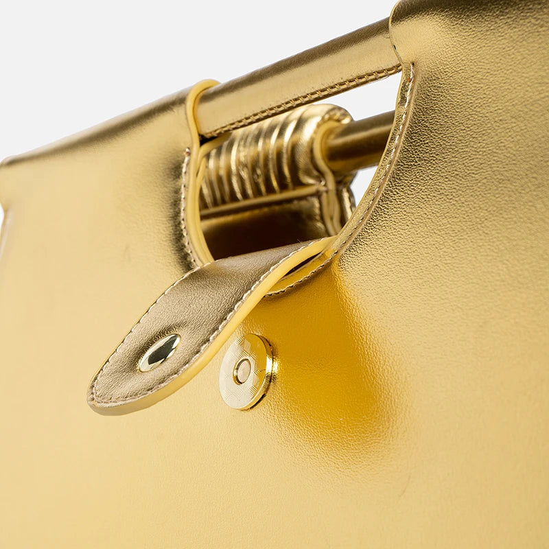 Sac à main bandoulière hobo tissé argent chic - Leandra - Maison Elvira