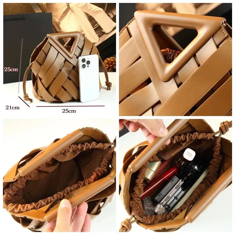 Sac à main bandoulière tressé - Imelda - Maison Elvira