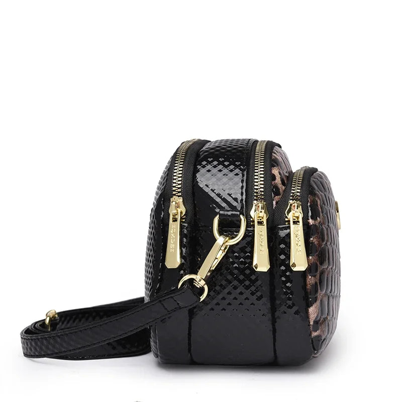 Sac à main bandoulière léopard - Ginevra - Maison Elvira