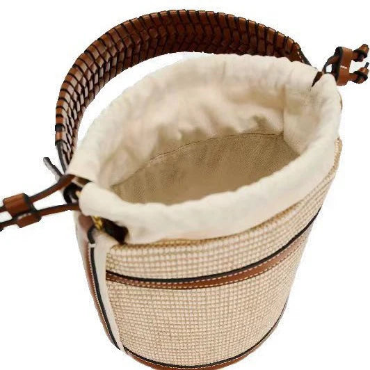 Sac à main bandoulière en paille estivale - Mirta - Maison Elvira