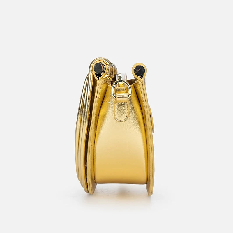 Sac à main bandoulière hobo tissé argent chic - Leandra - Maison Elvira