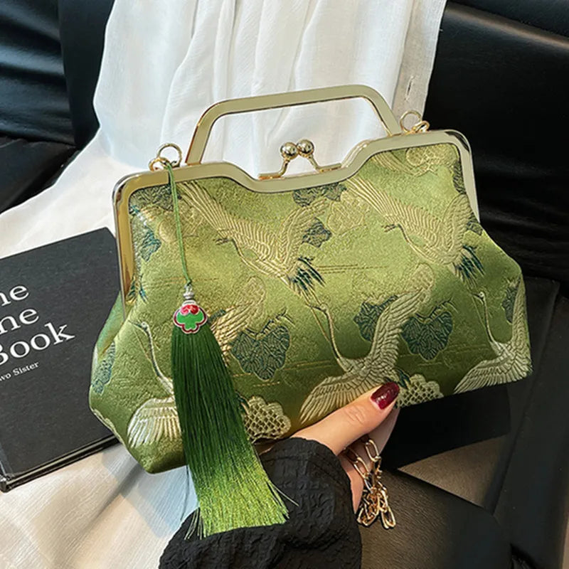 Sac à main bandoulière vintage brodé - Maddalena - Maison Elvira