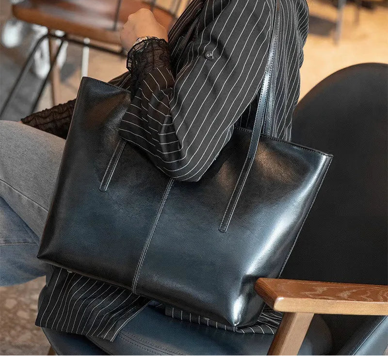 Sac fourre-tout en cuir noble - Adriana - Maison Elvira