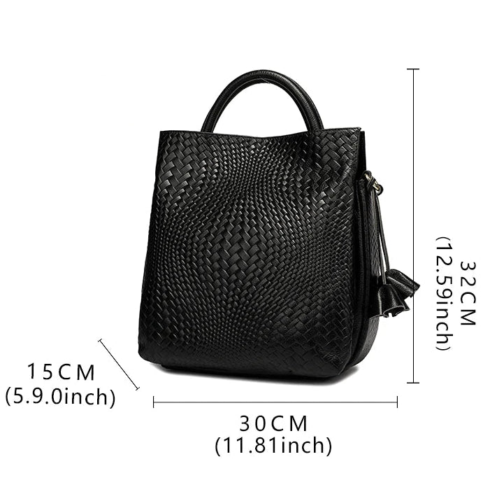 Sac à main seau tissé grande capacité - Renata - Maison Elvira