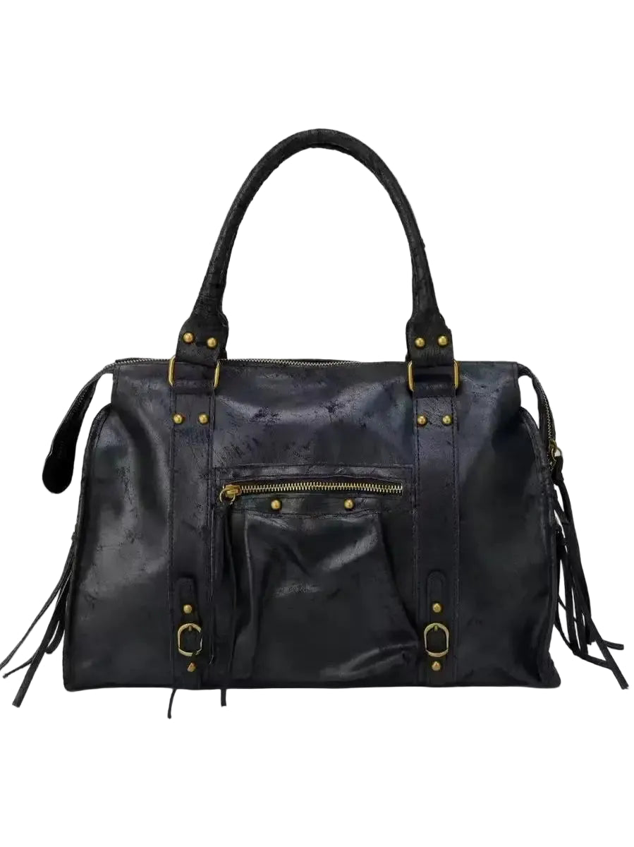 Sac à main fourre-tout bandoulière vintage urbain - Carlotta - Maison Elvira