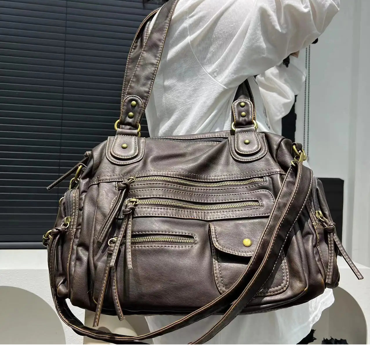 Sac à main bandoulière urbain - Gemma - Maison Elvira