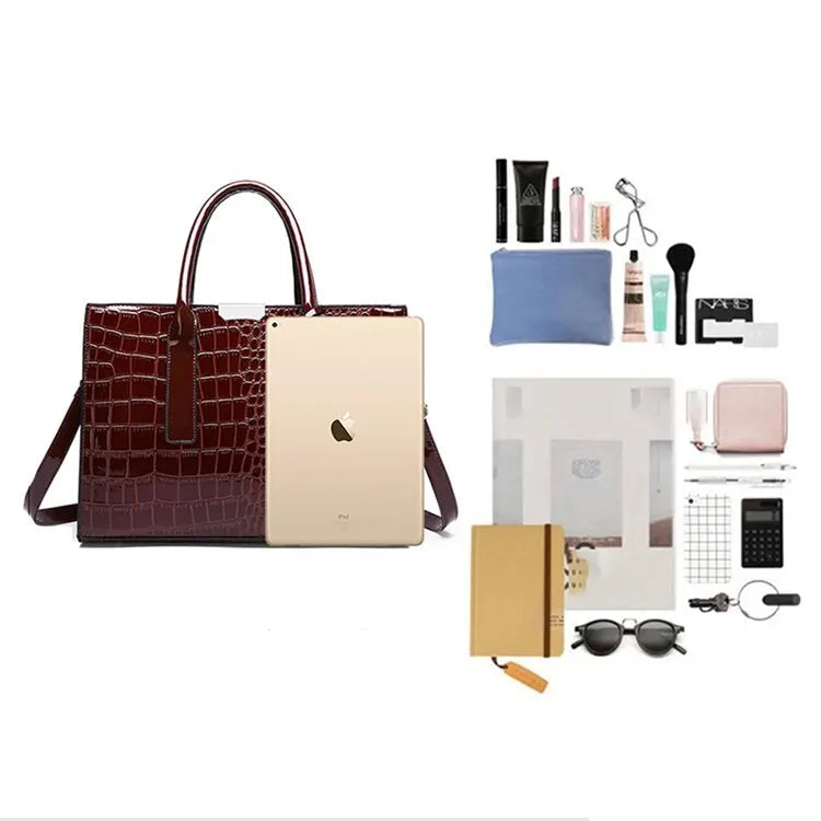 Sac à main bandoulière crocodile vintage noble - Vittoria - Maison Elvira