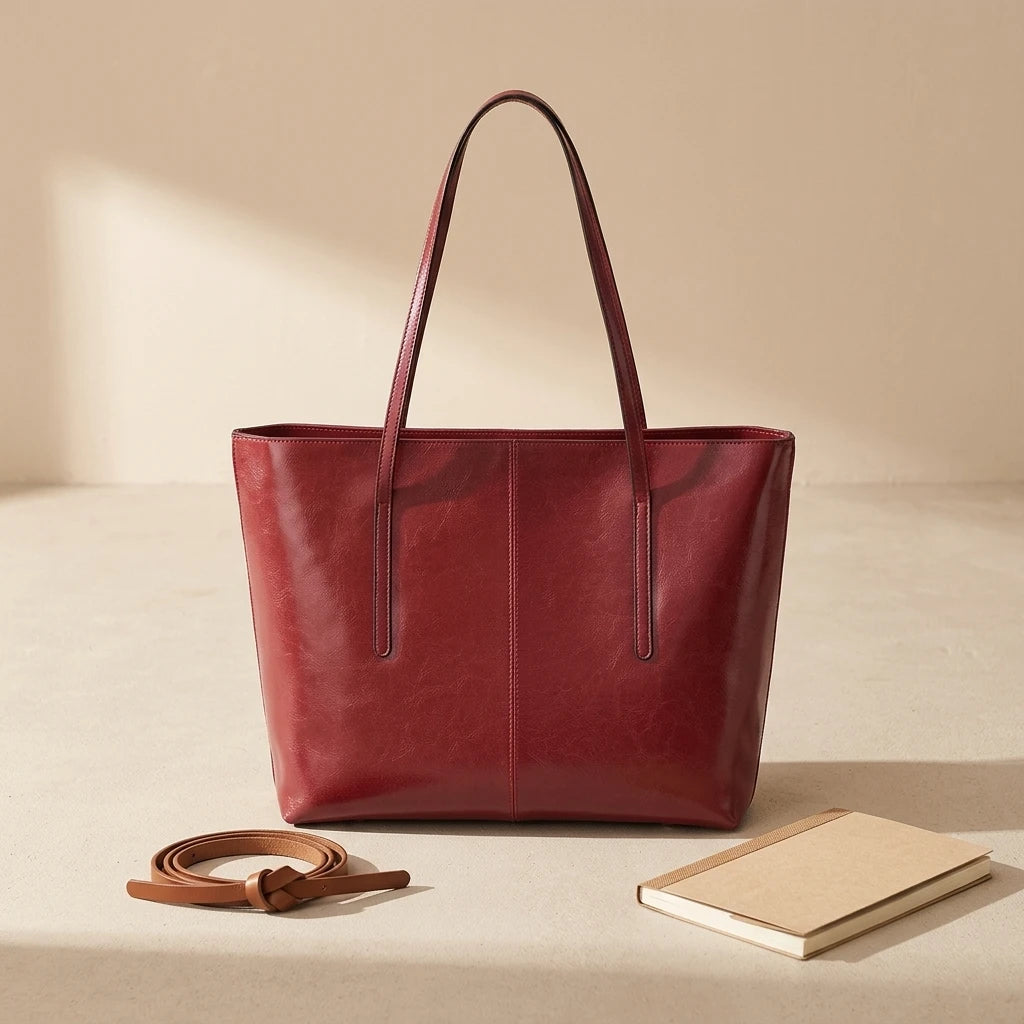Sac fourre-tout en cuir noble - Adriana