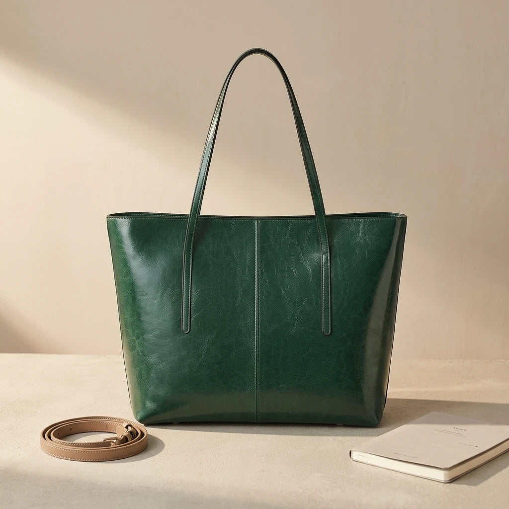 Sac fourre-tout en cuir noble - Adriana