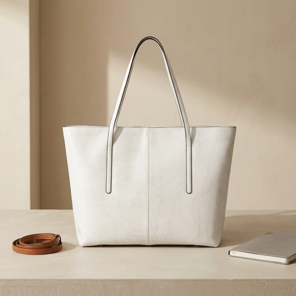 Sac fourre-tout en cuir noble - Adriana