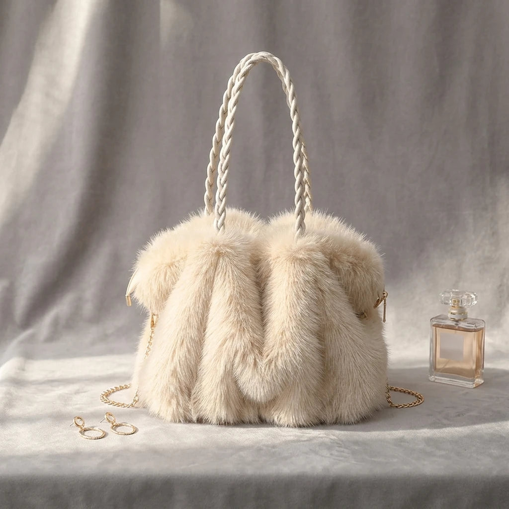 Sac fourre-tout en peluche noble - Luna