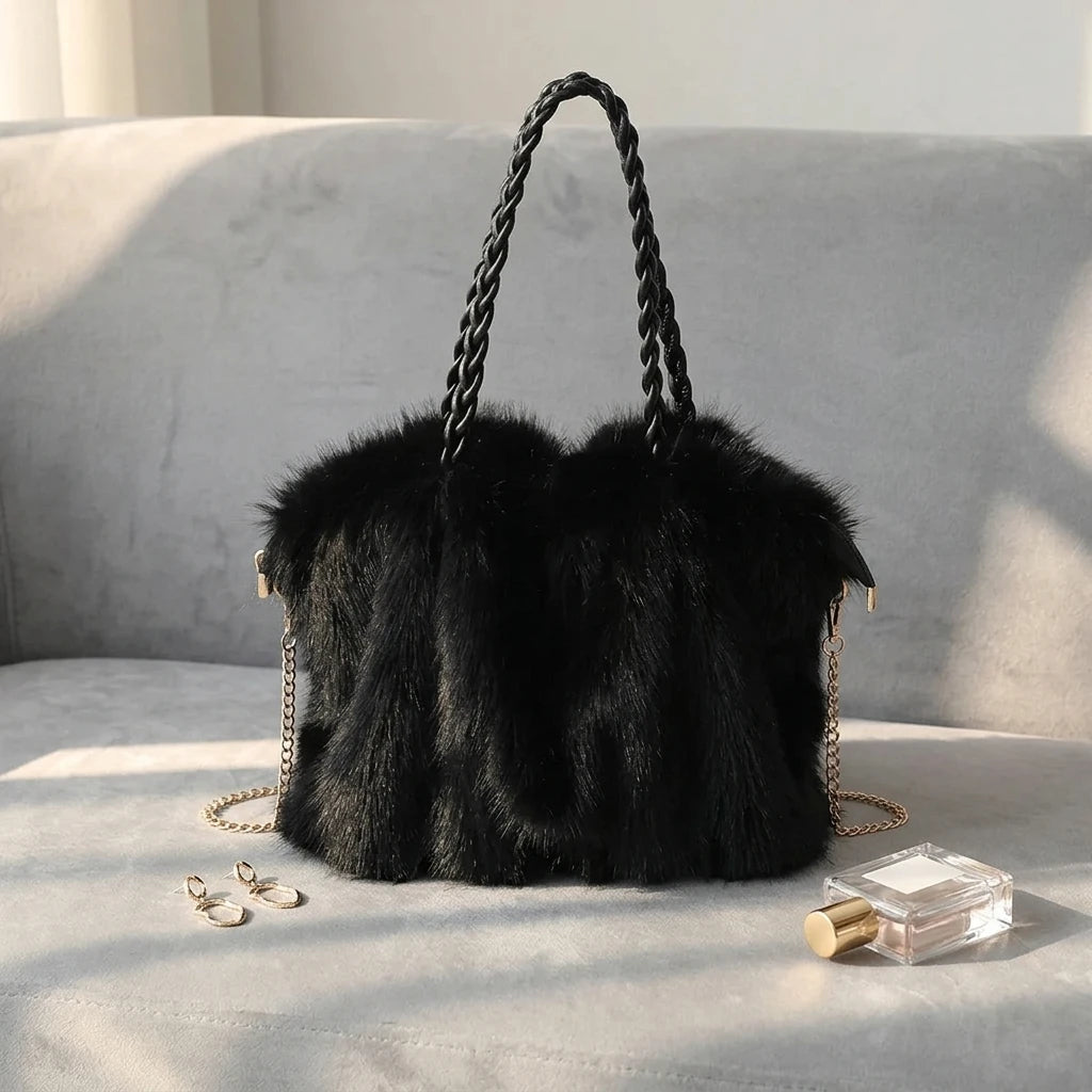 Sac fourre-tout en peluche noble - Luna
