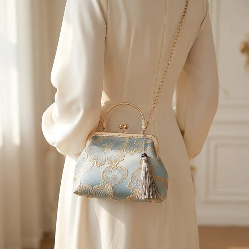 Sac à main bandoulière brodé d’inspiration chinoise - Agnese