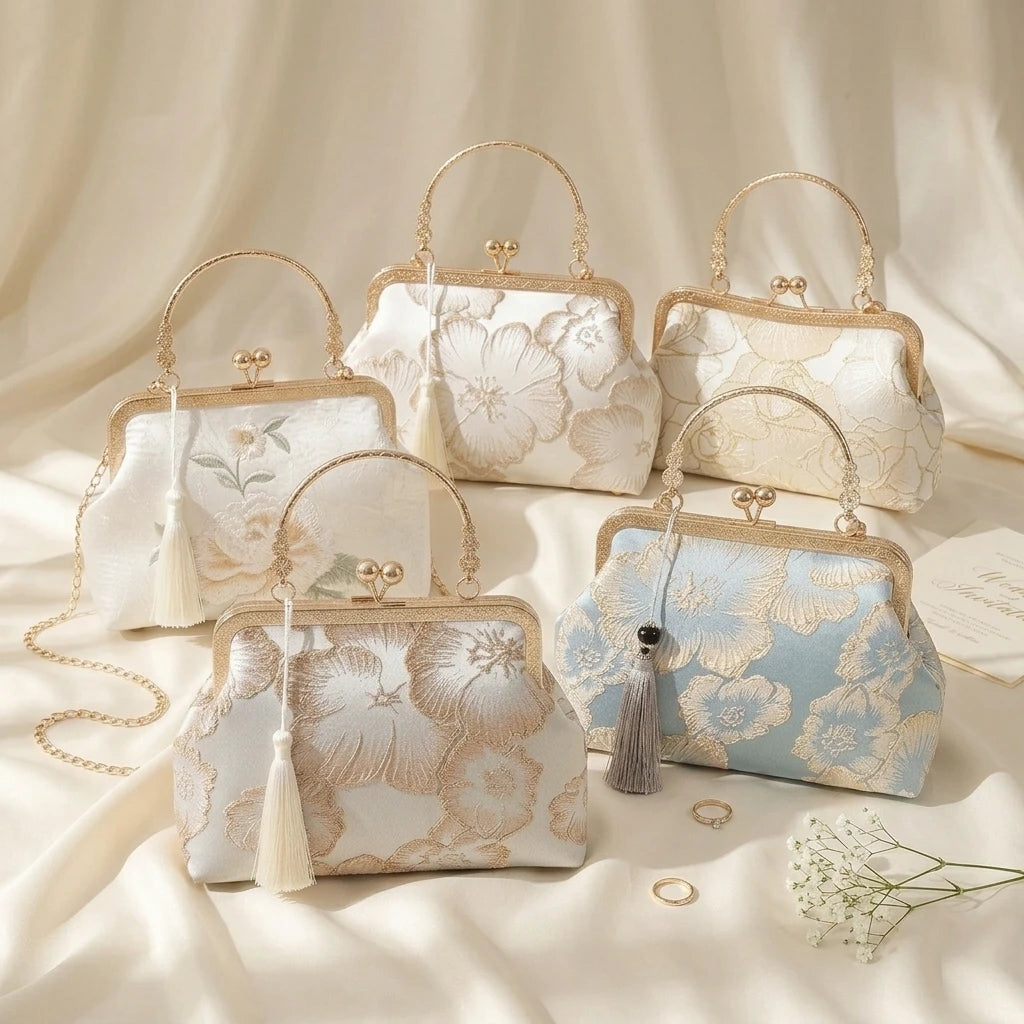 Sac à main bandoulière brodé d’inspiration chinoise - Agnese