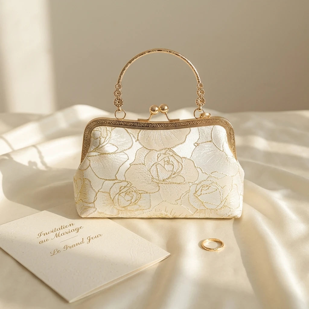 Sac à main bandoulière brodé d’inspiration chinoise - Agnese